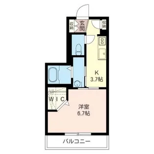 プラース緑園【1階】の間取り
