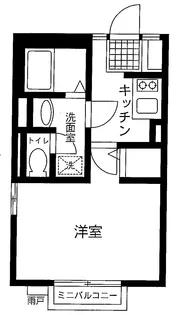 シティハイム タカラハイム【2階】の間取り