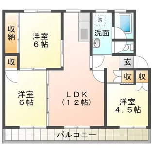 プレジデント津新町【5階】の間取り