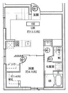 東京都中野区本町6【マンション】の間取り
