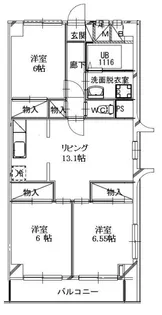 グリーンパーク北葛西【2階】の間取り
