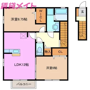 サンパティック【2階】の間取り