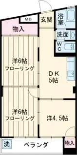 第一富士コーポ【4階】の間取り