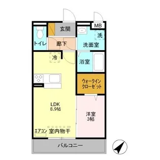 ロイヤルビュー【2階】の間取り