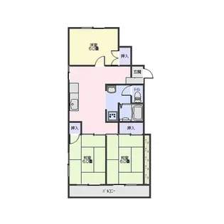 ハイツおざわ【1階】の間取り