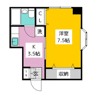ハイムハーモニー【1階】の間取り