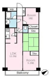 幕張本郷パレスェード【4階】の間取り