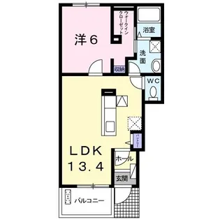 プリンセチア I【1階】の間取り