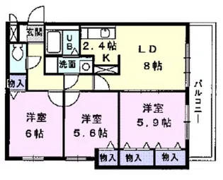 エル ソレイユ【2階】の間取り