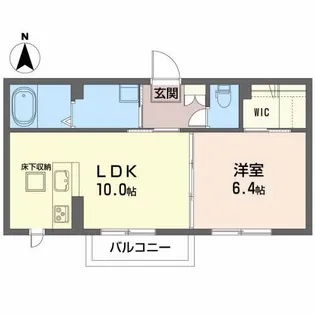 ボナール ハウジング【1階】の間取り