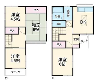 静岡県浜松市中央区早出町【一戸建】の間取り