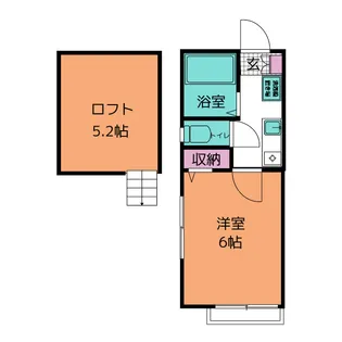 マ・ピエス東生田MASE【2階】の間取り
