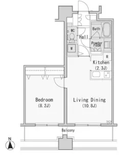 レジディア西麻布【3階】の間取り