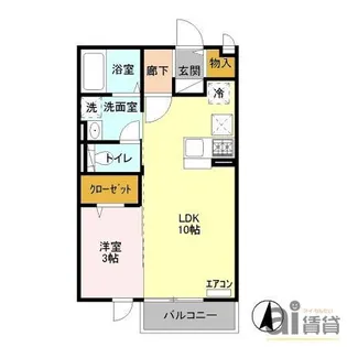 東京都小金井市緑町3【アパート】の間取り