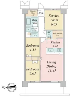 トラープランド蒼麗館【2階】の間取り