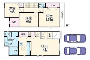 埼玉県さいたま市西区大字指扇【一戸建】の間取り