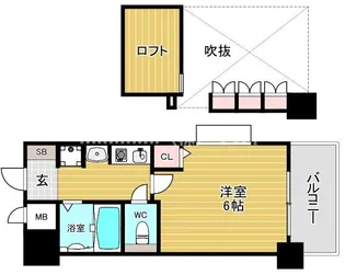 1Kの間取り画像