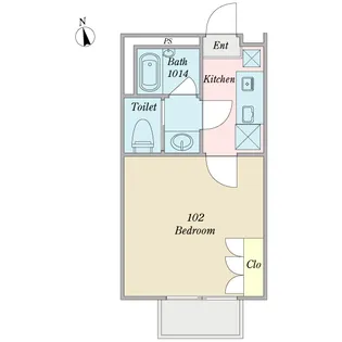 ユーフラット天王台【1階】の間取り