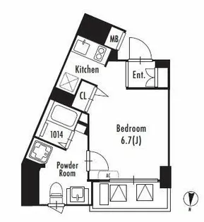 東京都新宿区新宿6【マンション】の間取り