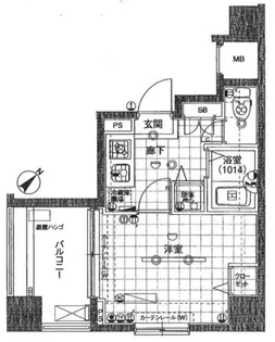 パークウェル銀座EAST【2階】の間取り