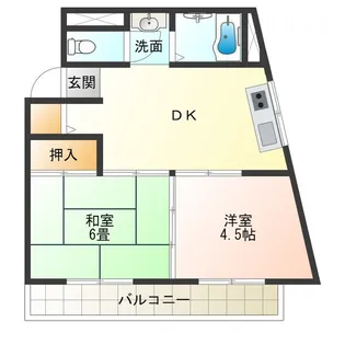 ディアーハイツ川口【6階】の間取り