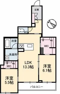 アルフラット サクラ【2階】の間取り