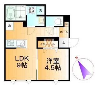 黒壁クレスタ【1階】の間取り