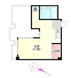アーバンソワール千歳烏山【3階】の間取り