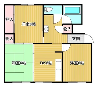 グリーンハイツ【3階】の間取り
