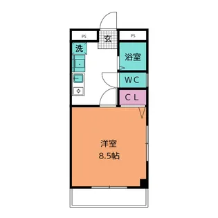 ヴィラ・ミッドランド【2階】の間取り