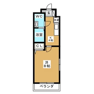 ブルーメ【4階】の間取り