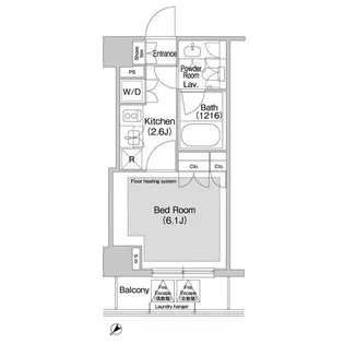 コンフォリア日本橋人形町イースト【3階】の間取り