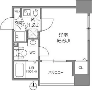 アジールコート中野坂上【3階】の間取り