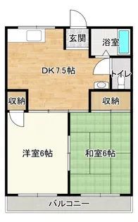 シティハイムマウンテン【1階】の間取り