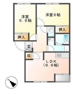 アンジュリーク【1階】の間取り