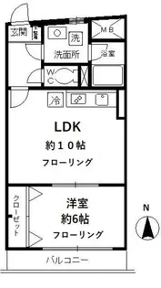 ローズガーデン【2階】の間取り