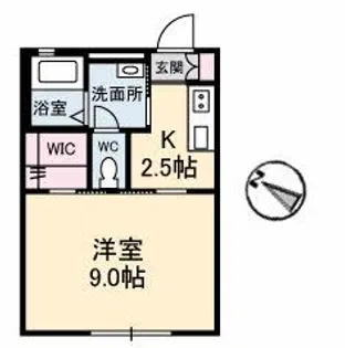 クラション・アンベール【1階】の間取り