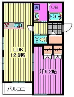 埼玉県さいたま市南区鹿手袋4【アパート】の間取り