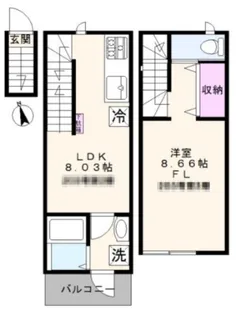 チャルテ西早稲田の間取り