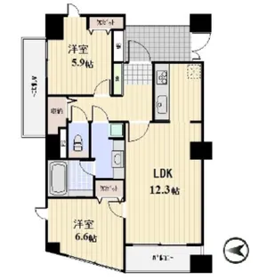 パークテラス恵比寿【10階】の間取り
