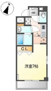 ビブレ東林間【2階】の間取り