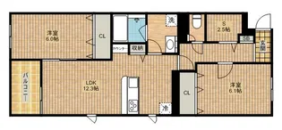 アルフィーネ【2階】の間取り
