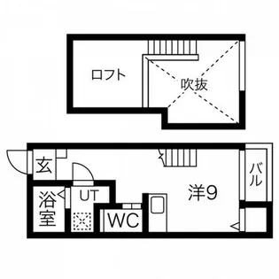 フレクール浄心【2階】の間取り