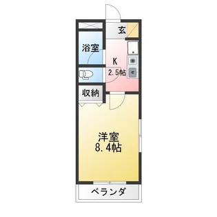 プリヴェール植田【3階】の間取り