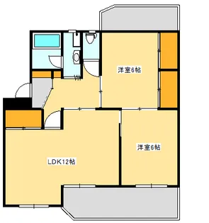 コーポラス大宮【1階】の間取り