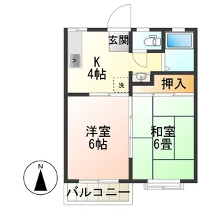 ダイヤモンドメゾン双葉【2階】の間取り