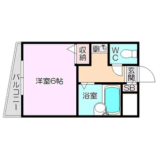 メゾンアンティーム【1階】の間取り