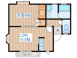 グランドハイツ南中山【2階】の間取り