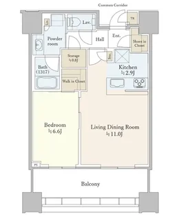 SHIROKANE The SKY E棟【19階】の間取り