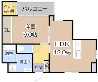 クローバー・プレミア昭和町【6階】の間取り